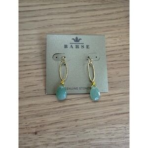 NWT Barse Jade Drop Earrings
